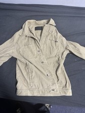Men’s Denim Co Beige Corduroy Trucker Jacket - Size M - Sand Tan Western Style