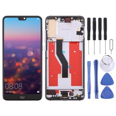For Huawei P20 Pro TFT LCD Screen Digitizer Full Assembly w/ Frame (Purple)