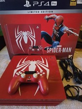 Sony PlayStation 4 PS4 PRO Limited Edition Spiderman Red Console Boxed Working 