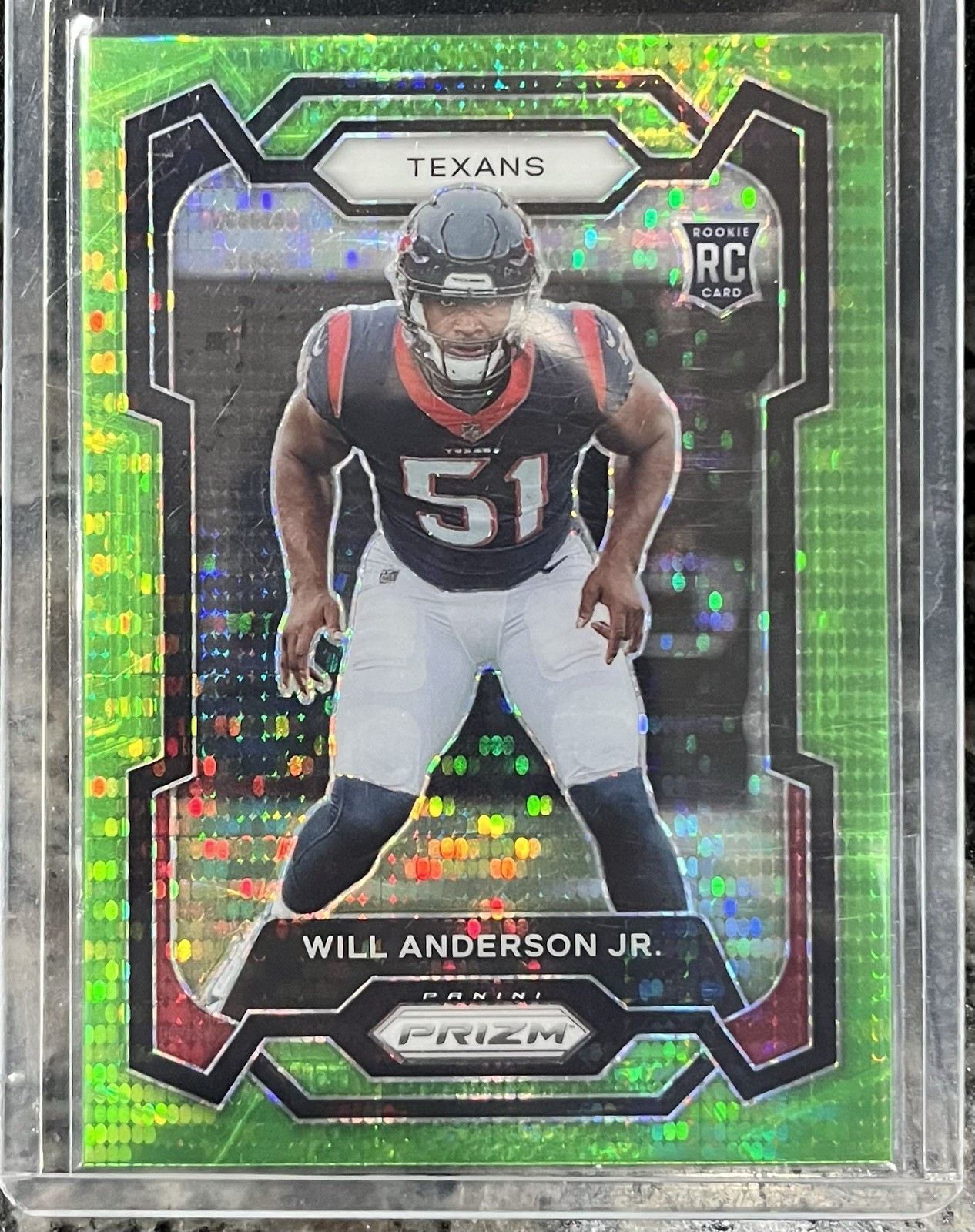 2023 Prizm Will Anderson Jr RC Green Pulsar #342 Houston Texans #1 pick