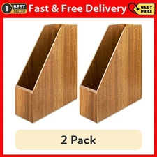 (2 Pack) Pen+Gear Wooden Magazine Holder