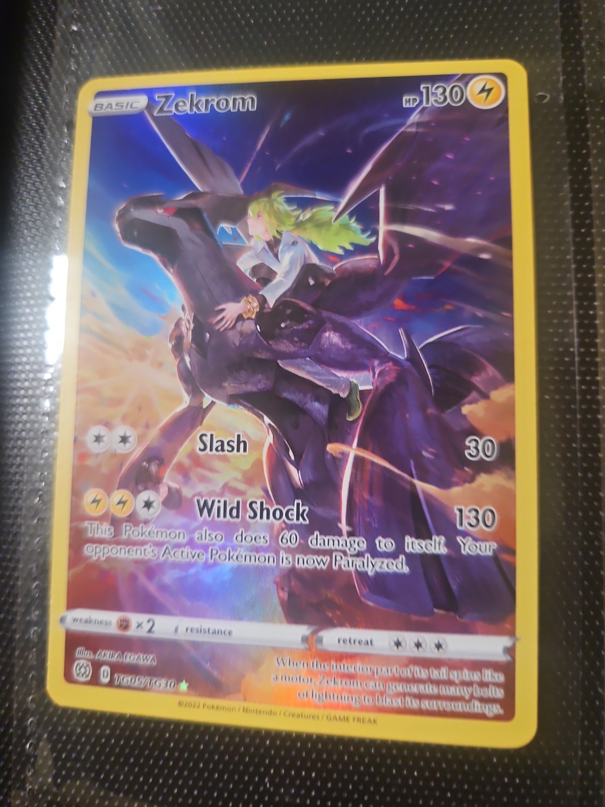 Zekrom TG05/TG30 Holo Brilliant Stars Trainer Gallery Pokemon NM