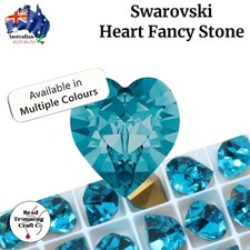 Swarovski 4800 - Heart Crystal Stone - 11mm - 2 pieces per pack - Vintage