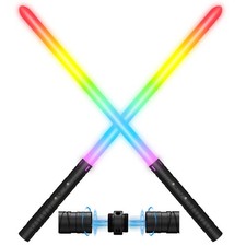 FAUYES Lightsaber 23.62Inch, Smart IC RGB Light Sabers 2in1