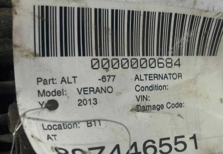 Fits 2012-2017 Buick Verano, Alternator, OEM:13500316 Foto 4 de 4