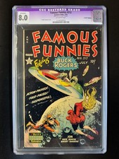 FAMOUS FUNNIES #212  CGC 8.0 RESTORED -Frazetta Art -3rd Highest Graded Overall*