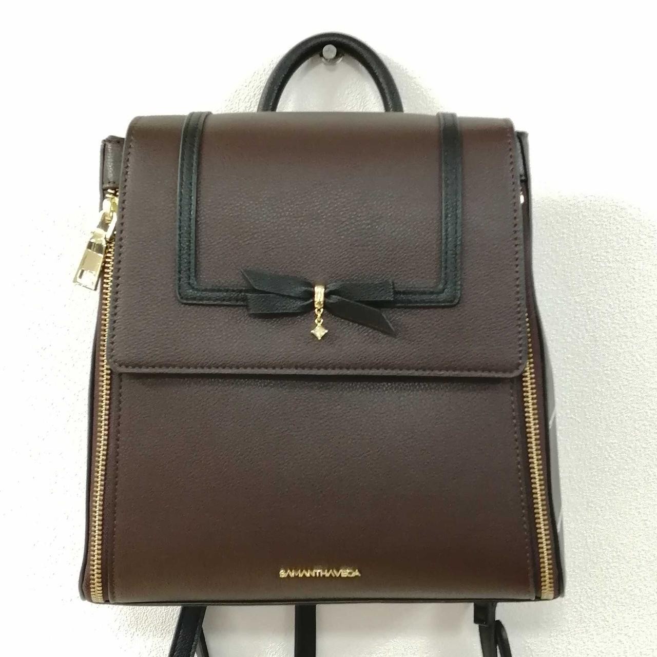 Square ribbon backpack Model Brown SAMANTHAVEGA - image 1