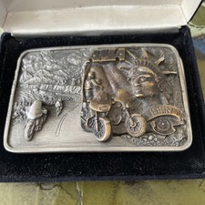 1986 AMA STATUE OF LIBERTY BELT BUCKLE MOTORCYCLE NEW IN CASE Bergamot LTD. ED.