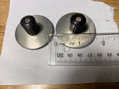 One Vacuum equipment cover cap  1-1/4'' approx. (Stainless steel with Handle)