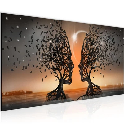 Wandbild Liebespaar Bilder XXL Wohnzimmer Schlafzimmer 100 x 40 cm - Bild 1 von 4