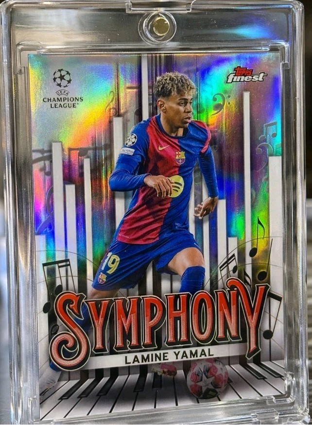 Lamine Yamal RARE ROOKIE REFRACTOR INVESTMENT CARD SSP TOPPS CHROME ROY MVP MINT