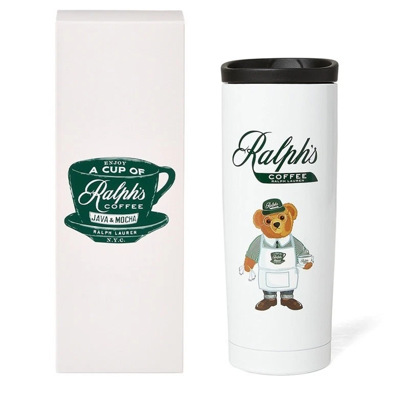 Ralph's Coffee Barista Polo Bear Coffee Tumbler Stainless Steel 23305