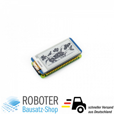 Waveshare 2.13'' 250x122 e-Paper Display HAT für Raspberry Pi epaper e-ink
