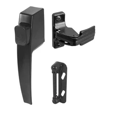 Prime-Line K 5007 Screen and Storm Door Push Button Latch Set 5/8 in., Black