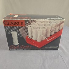 Vntg 1991 Clairol Style Setter Electric Hot Rollers Hair Curlers In Box W/Clips