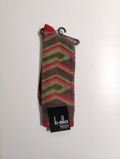 B.ella - men's socks - 5783 - multi color - Made in USA-Cotton blend  N11 
