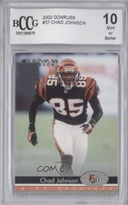 2002 Donruss Chad Johnson #37 BCCG 10 Mint or Better 0ny3