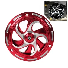 Red Radiator Rotating Cooling Fan Cover For Vespa Sprint Primavera 150 2013-2023