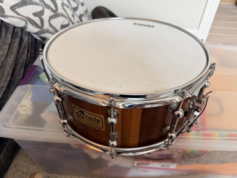 Brady 6.5x14 Wandoo Stave Snare – MayEA  Sennheiser MD409 - Play or restore