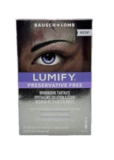 LUMIFY PRESERVATIVE FREE REDNESS RELIEVER EYE DROPS 20 VIALS Ex 12/26 Box Damage