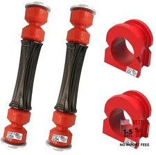 4PC Front Sway Bar Stabilizer Link Kit CODE CODE RED Front Link Bushing Kit