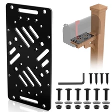 Antirust Mailbox Post Mount Bracket Heavy-Duty Plate for Post Mount Mailboxes...