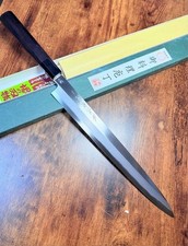 Nomura Shotaro Yanagiba Japanese Sashimi Knife White Steel #2 Ebony 305mm