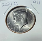 2021 D Kennedy Half Dollar AU (almost uncirculated)
