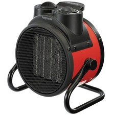 DRAPER 92967 - 230V PTC Electric Space Heater 2kW Red & Black