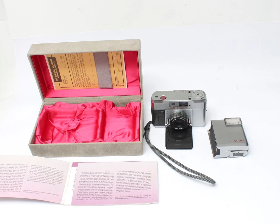 Contax T mit Zeiss Sonnar 2.8/38 T*Objektiv. Analogkamera Getestet! Nr.59 - Bild 2 von 4