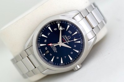 Omega Seamaster Aqua Terra GMT (150m) - Navy Dial - Co-Axial Automatik Uhr