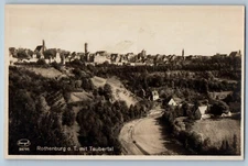 Rothenburg Bavaria Germany Postcard O.T. Mit Taubertal c1920's RPPC Photo