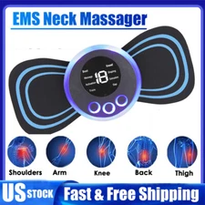 Pulse Tens Unit USB Massager Back Full Body Muscle Stimulator Pain Relief Device