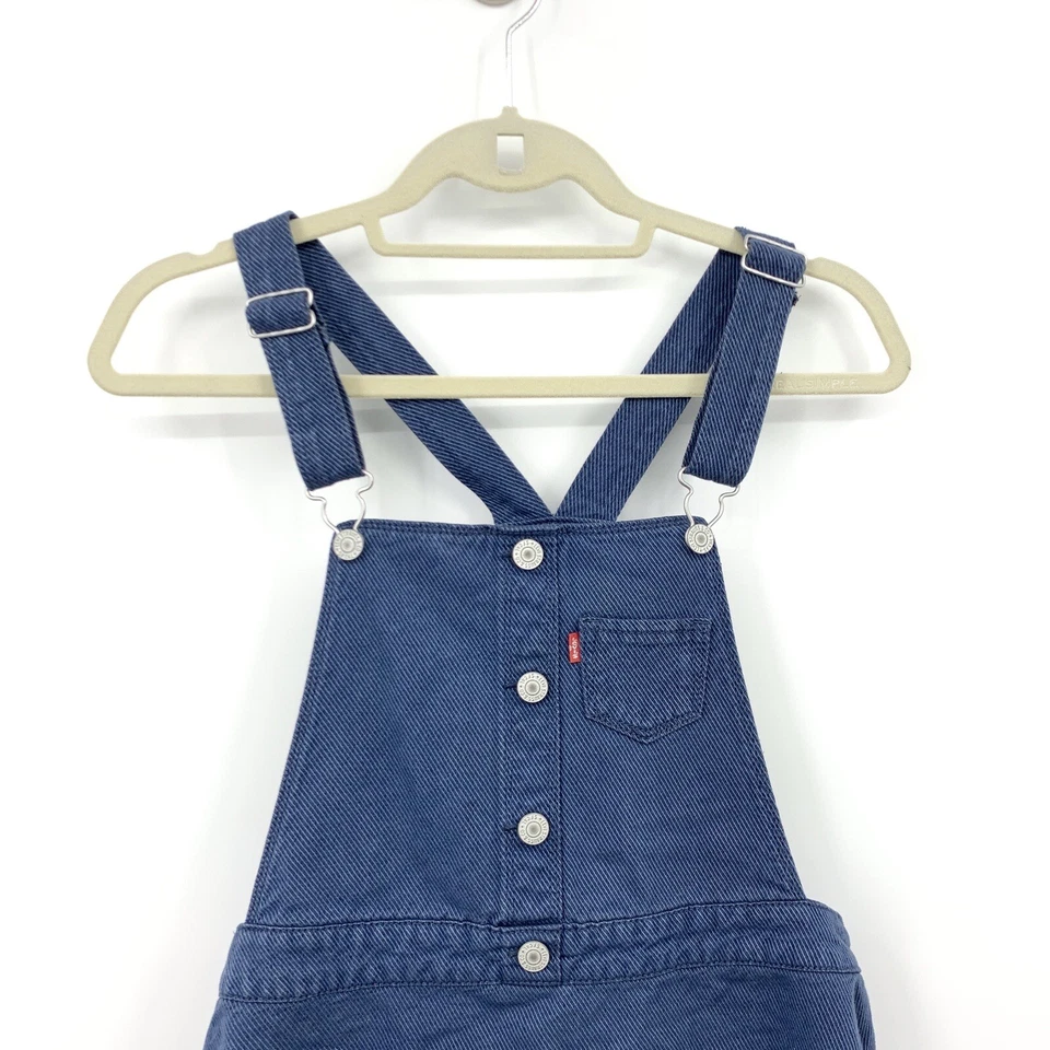 Levis Kids Girls Size XL Dress Overalls Bib Jumper Blue Cotton Denim Jean Adjust - Image 2 of 4