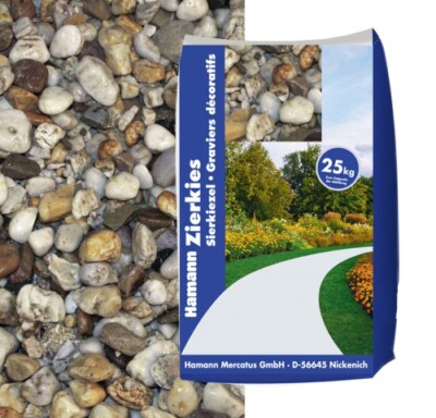 Hamann Quarzkies 2-5 mm 25 kg Zierkies Gartenkies Kies