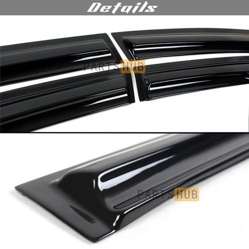 Para Honda Accord 2003-2007 Ondulado Estilo Mugen Visera de Ventana Protectores de Lluvia Deflector - Imagen 4 de 17