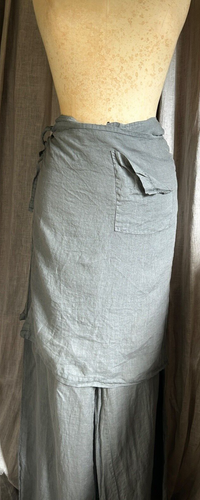 XD ZENIA DESIGN LINEN TOP AND APRON TROUSERS NWT SIZE M / 40 LAGENLOOK BOHO - Picture 3 of 8