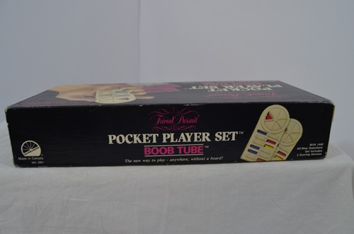 De Colección Trivial Pursuit Pocket Players Edición Boob Tubo Tarjeta Trivia Juego Usado en Excelente Condición - Imagen 8 de 9