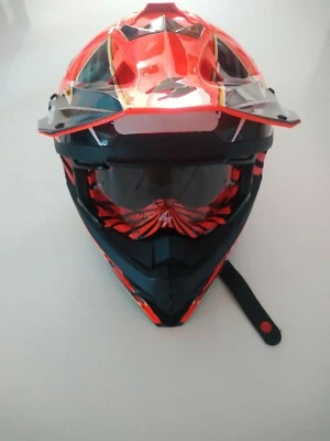 Casque Cross Scorpion Exo Vx 15 EVO Air Magma + Gants Fox DirtPaw - Photo 1/4