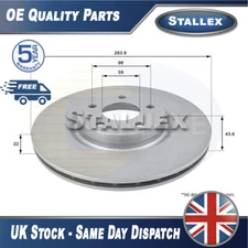 Fits Doblo Tipo 147 156 Combo + Other Models Brake Disc Front Rear Stallex #1