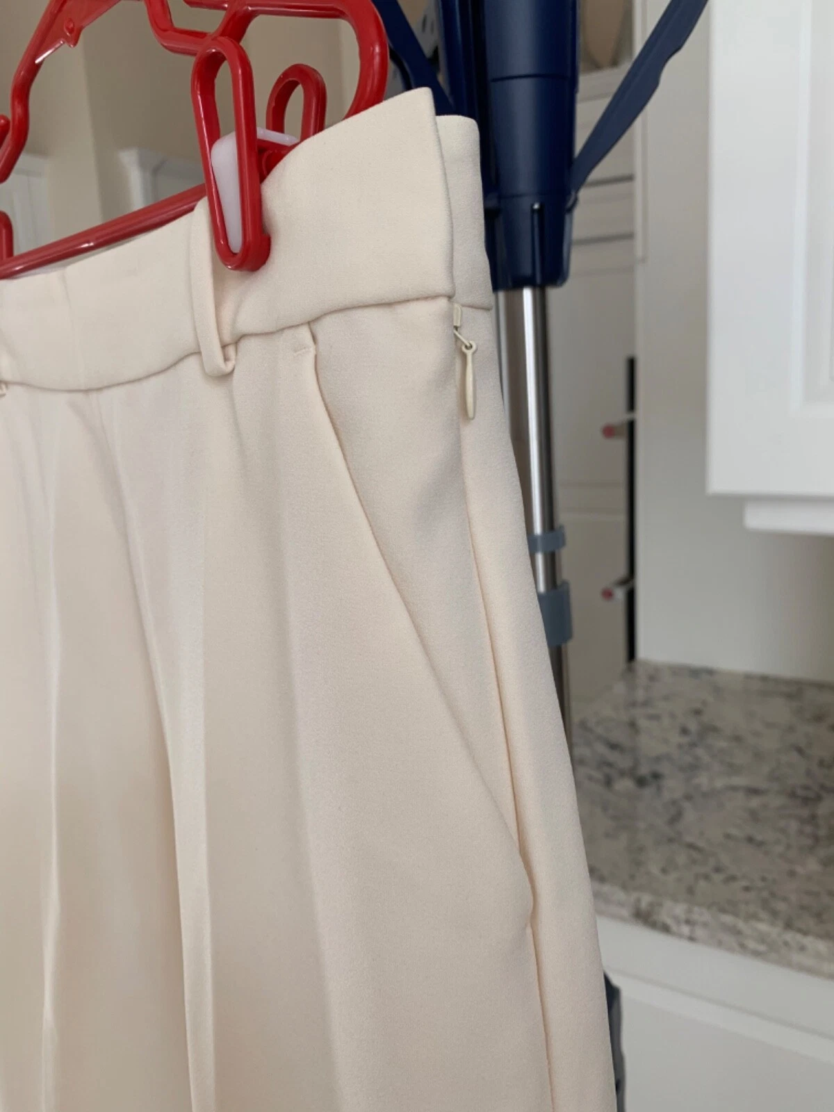 Pantaloni eleganti foderati panna Tory Burch taglia 6