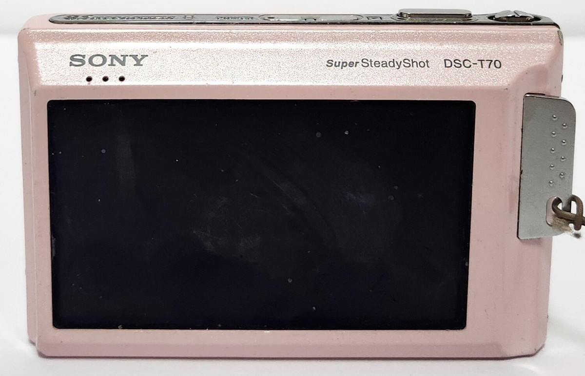 Sony Cyber-Shot DSC-T70 8.1MP Digital Camera Pink For Repair W