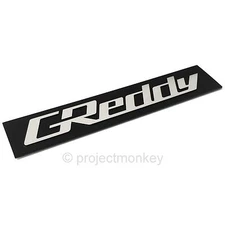 Greddy Logo Intake Plenum Metal Emblem Plaque Badge Trust Genuine Part