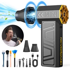 Powerful Compressed Air Duster Portable Cordless 180,000 RPM 4 Speed Modes Wind