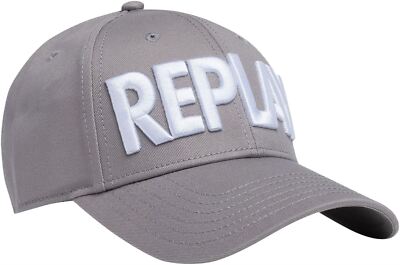 Replay Ax4308.000 Heavy Cotton Twilled Cotton Caps In Grey