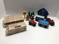 Lot KidKraft Wooden Train Car People Accessories Wood Track