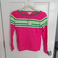 NWT Lilly Pultizer Mini Maria Pullover Sweater Capri Pink Size Girls XL