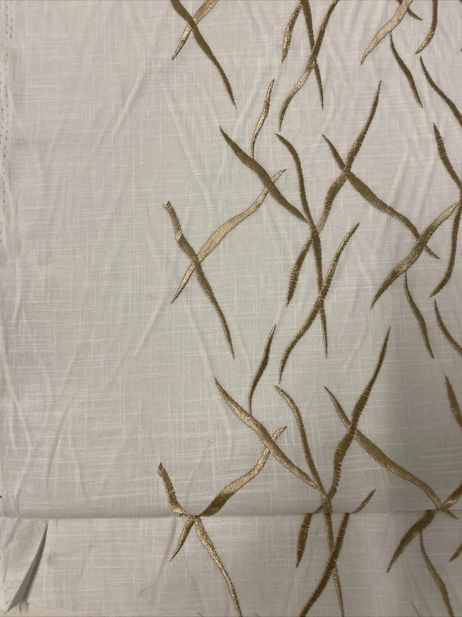 Semi Sheer Embroidered Drapery Fabric By The Yard eBay
