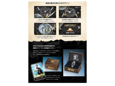 【Special Price】 熾天使棺額縁オブジェ ONE PIECE×SEIKO TV Anime 25th Anniversary Watch MEMORIAL EDITION