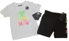 Hurley Baby Boys Swim Shorts Set Trunks Short Shirt Toddler 2T ALMOST GONE NWT
